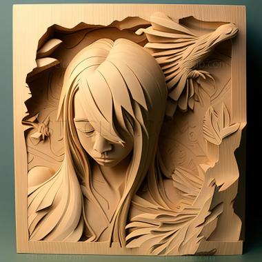 3D модель Хикару но Го Юми Хотта Такеши Обата (STL)